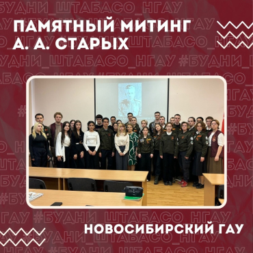 Митинг, в честь Героя СССР, Ветерана Великой Отечественной войны - Алексея Алексеевичу Старых