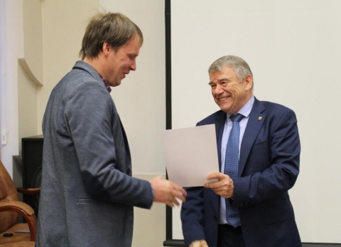 Вручение свидетельств победителям грантов Президента Российской Федерации для поддержки молодых российских ученых